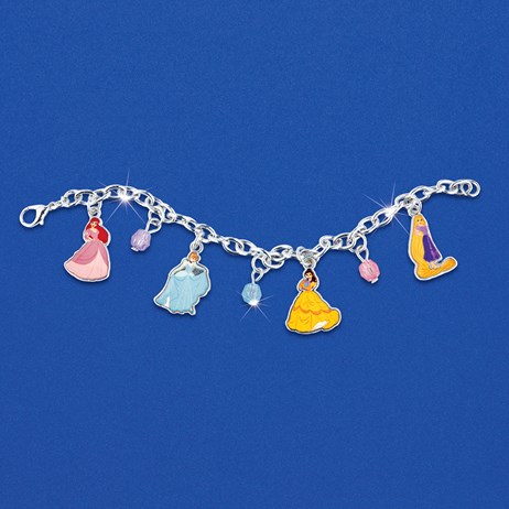 Disney Princess Silver-tone Charm Bracelet