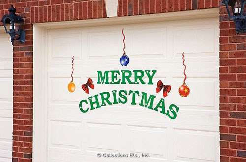 Merry Christmas Holiday Garage Door Magnets | Collections Etc.