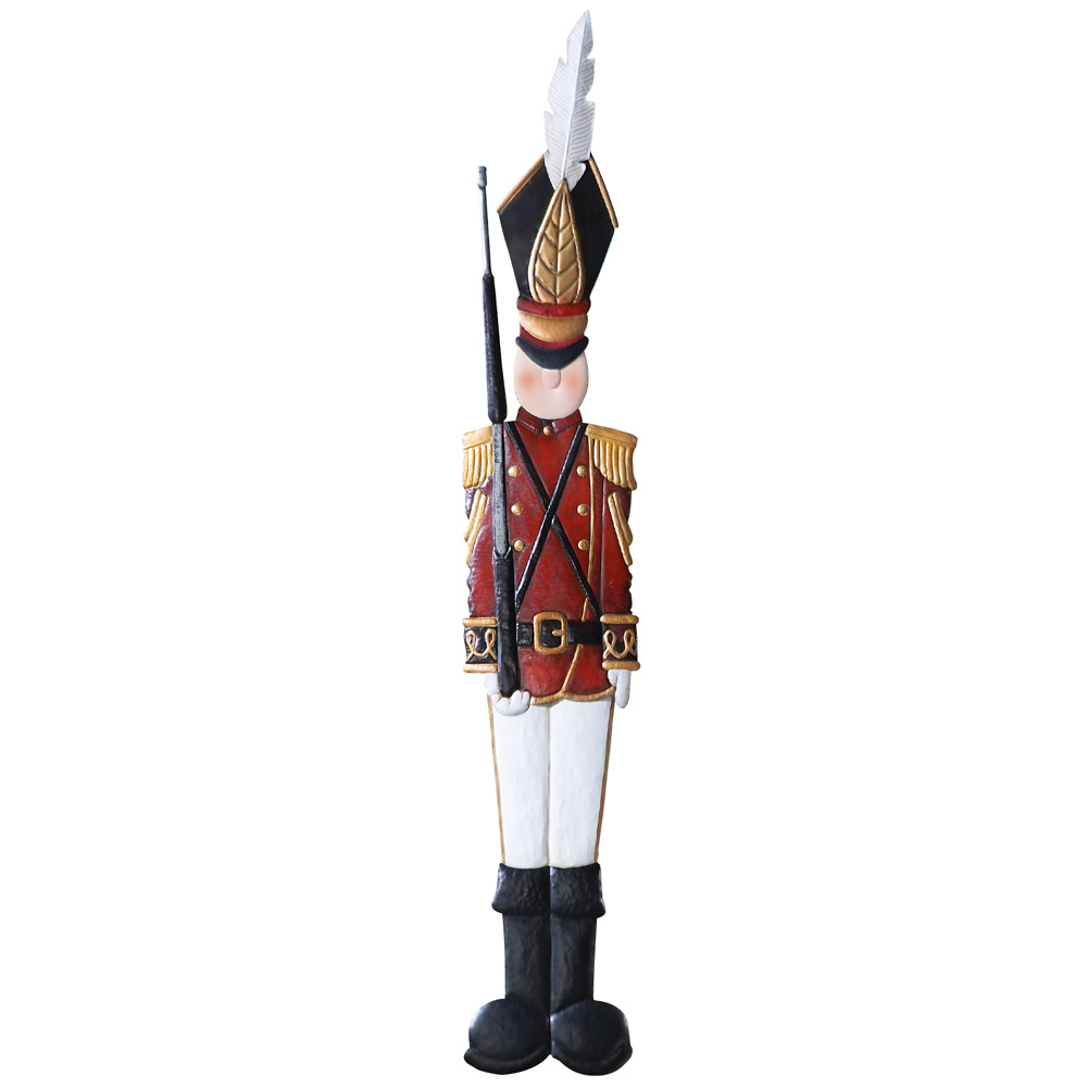 Metal Holiday Tin Soldier Wall Decoration, 7 1/2"W x 45"H