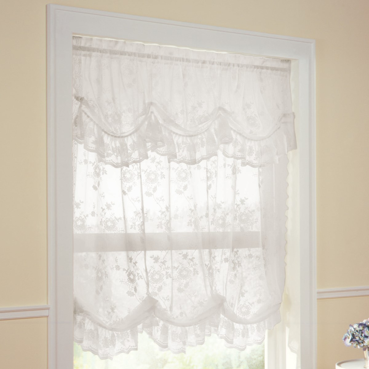 Allison Balloon Lace Curtain and Valance Collections Etc.