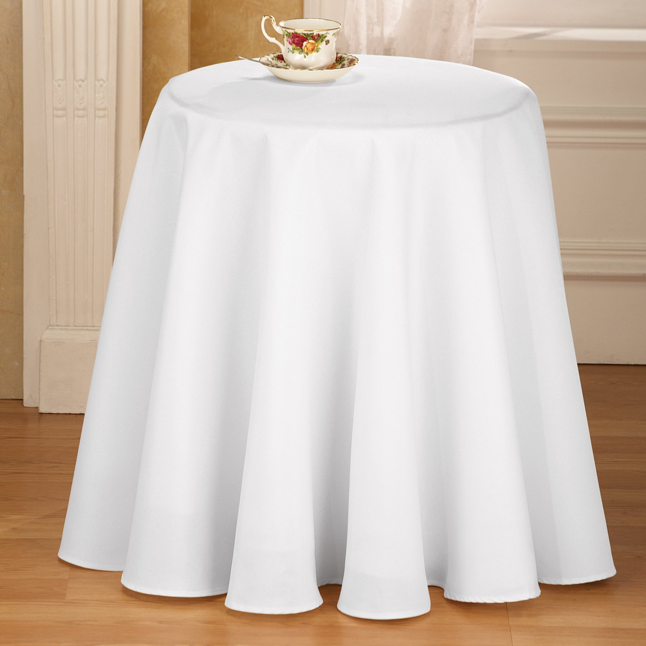 70 Inch Round Solid Colored Tablecloth, 100% Durable Polyester - Picture 54 of 63