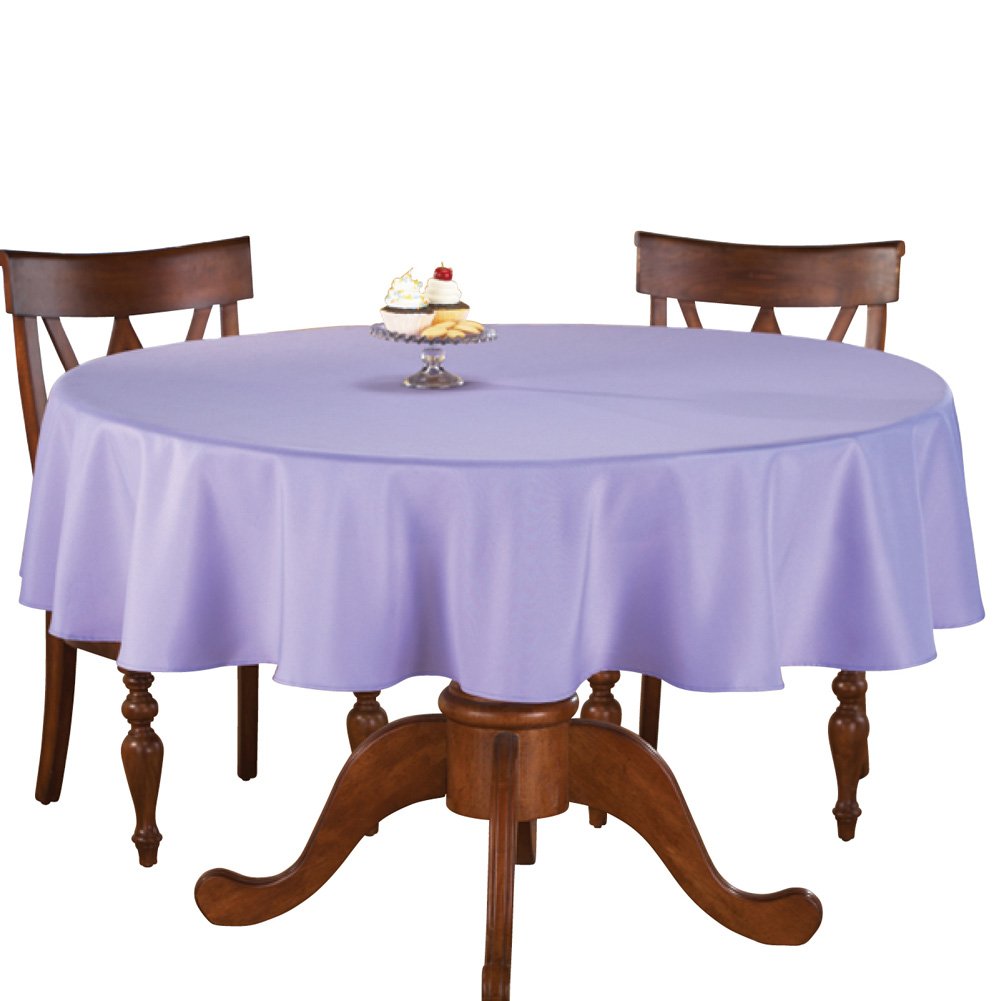 70 Inch Round Solid Colored Tablecloth, 100% Durable Polyester - Picture 28 of 63