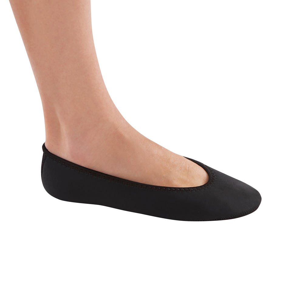 Nufoot Comfort Breathable Ballet Slippers, Black, Large
