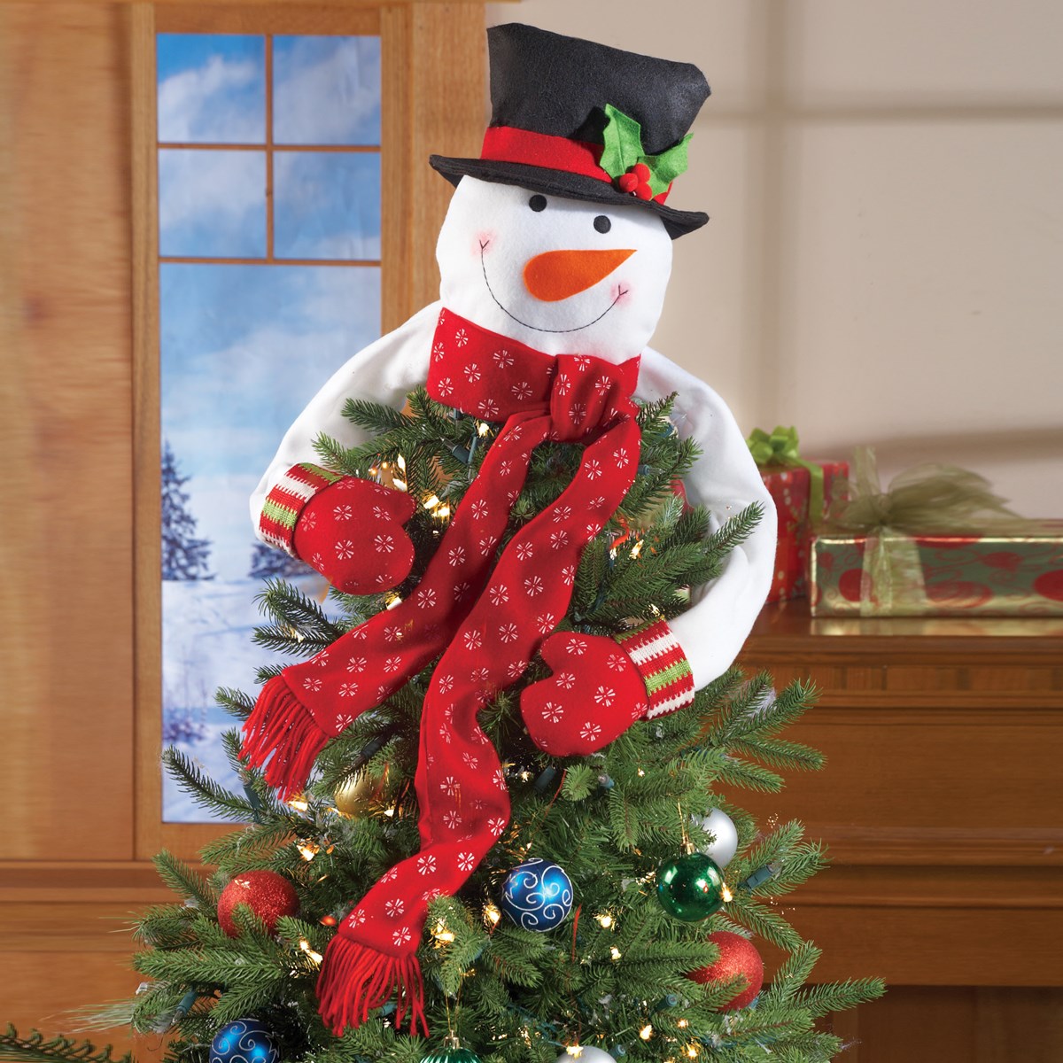 Christmas Snowman Top of the Tree Hugger Collections Etc.