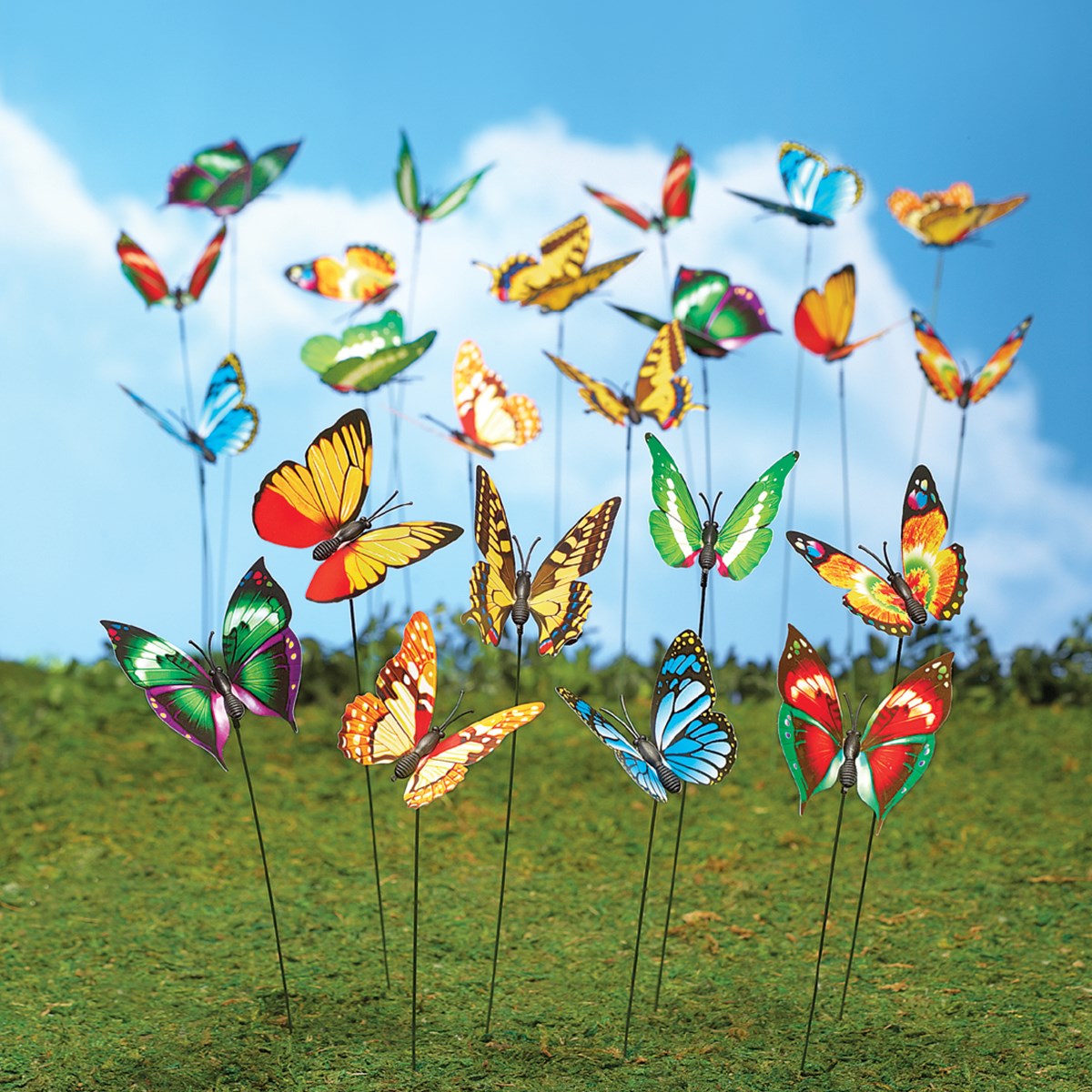 Butterfly Garden Stakes Set of 24 Collections Etc.