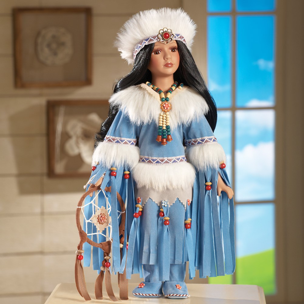 Gwenelda Native American Porcelain Doll Collections Etc