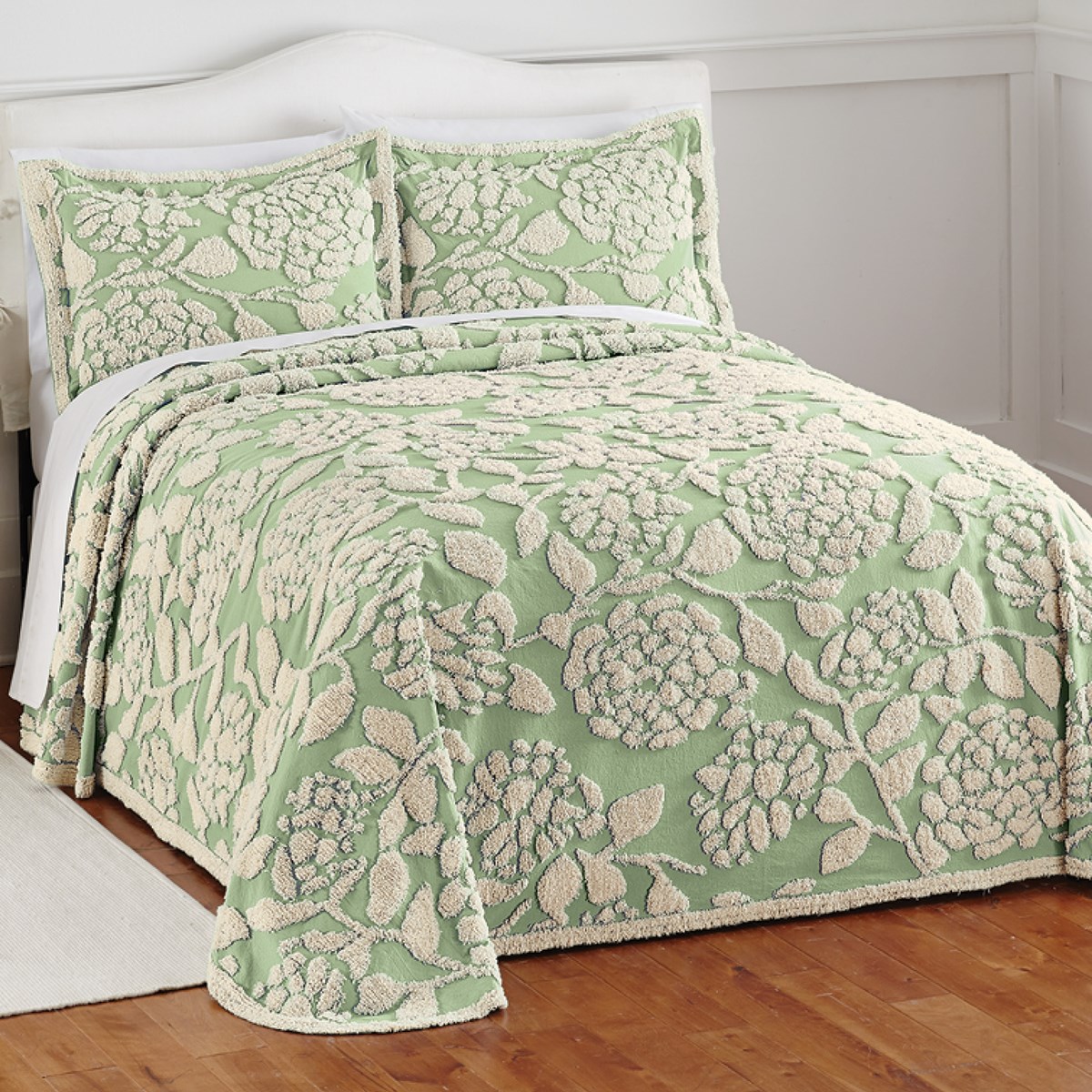 Tufted Floral Chenille Bedspread Collections Etc.