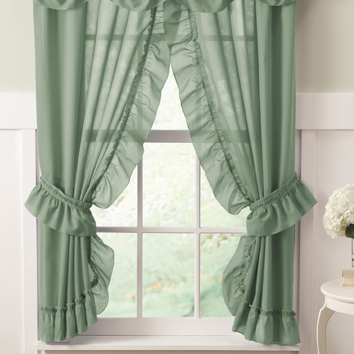 Ruffled Mayfield Priscilla Curtain Panel Collection Collections Etc.