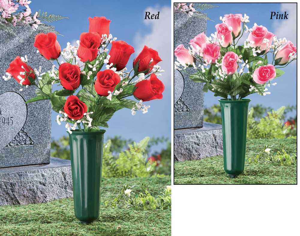 Floral Memorial Vase Garden Stake Collections Etc.