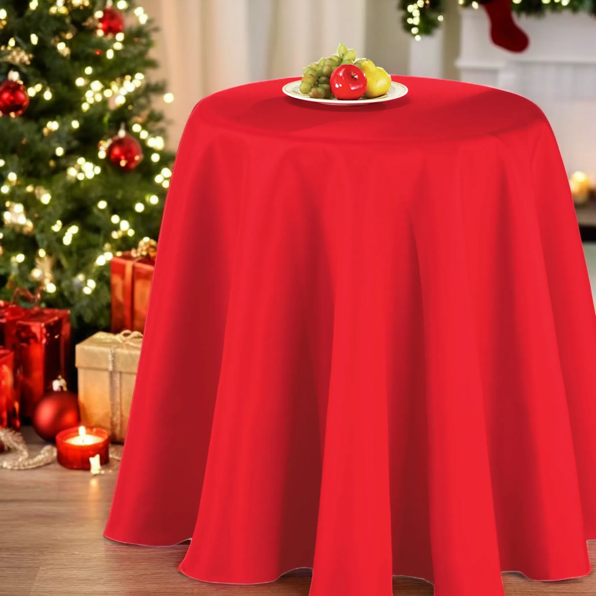 Basic Rectangle Tablecloth, Solid Color Polyester - Picture 7 of 63