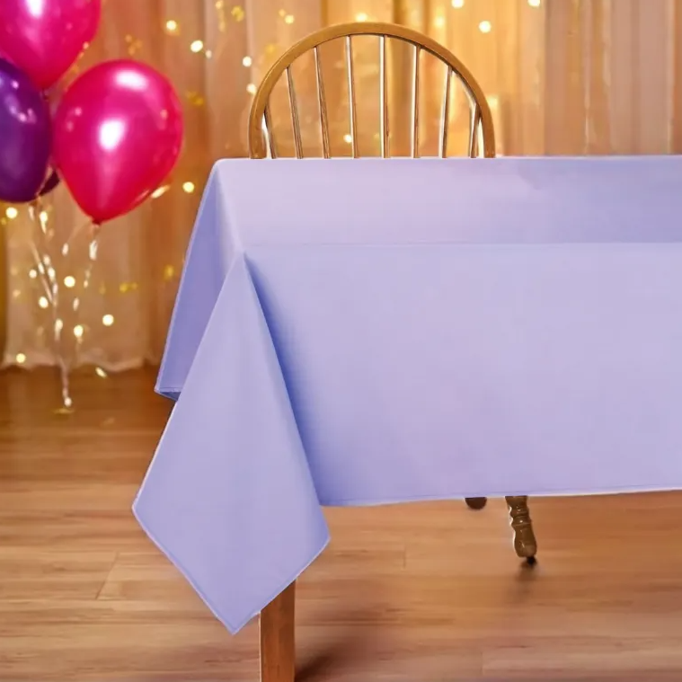 Basic Rectangle Tablecloth, Solid Color Polyester - Picture 8 of 63