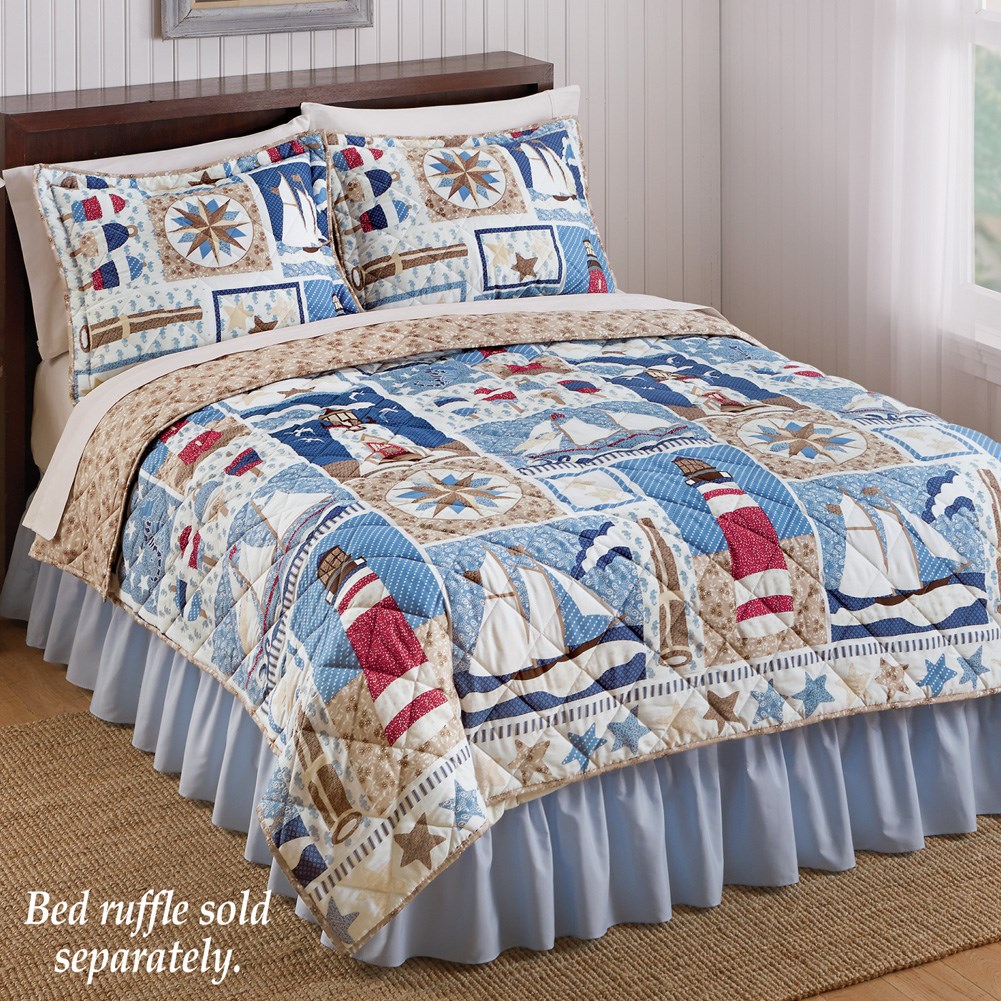 Newport Reversible Nautical Quilt Collections Etc.