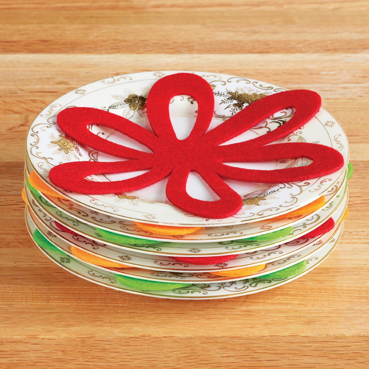 Felt Flower Cookware Pan Separators Set of 14 Collections Etc.