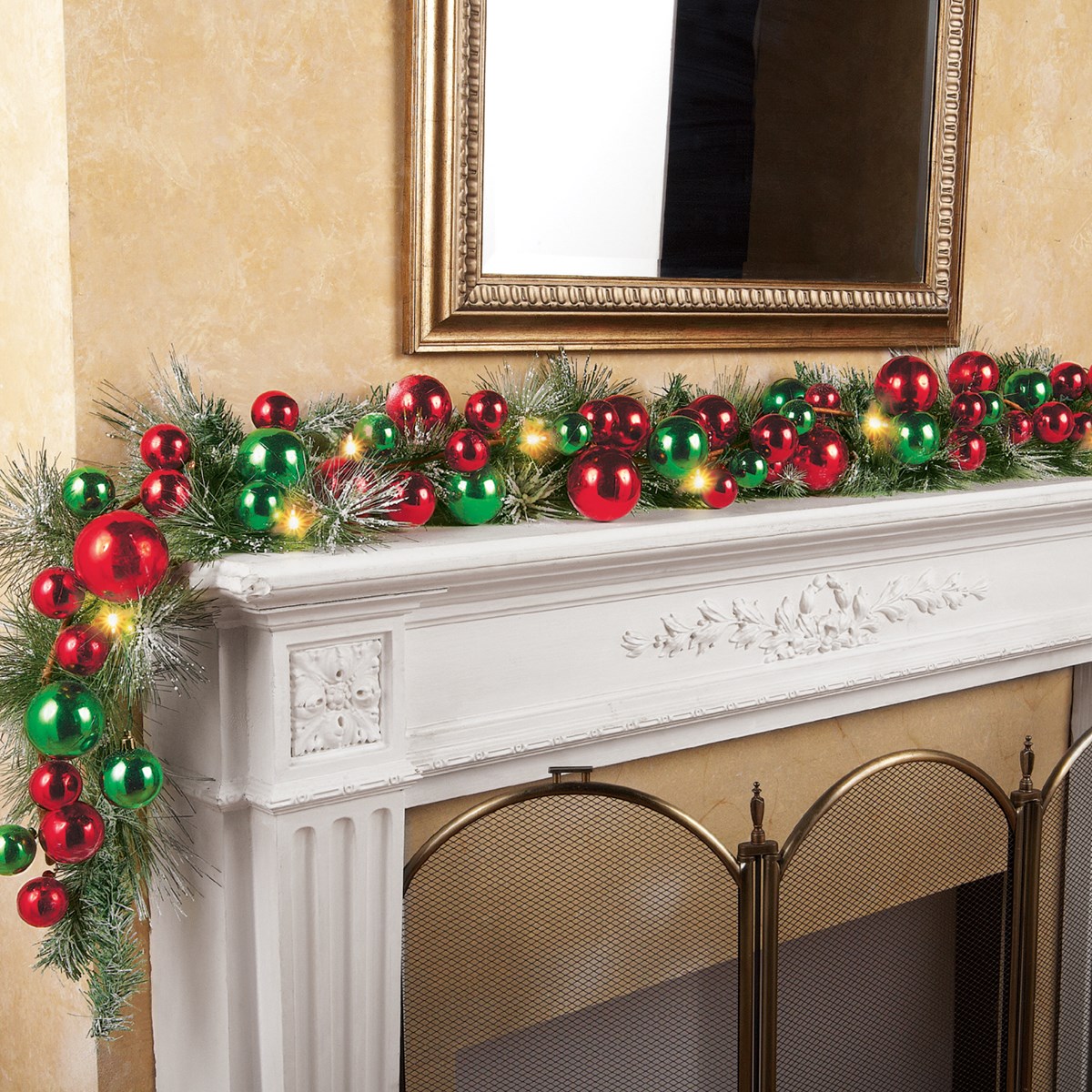 Lighted Colorful Ornament Wreath Garland Collections Etc.