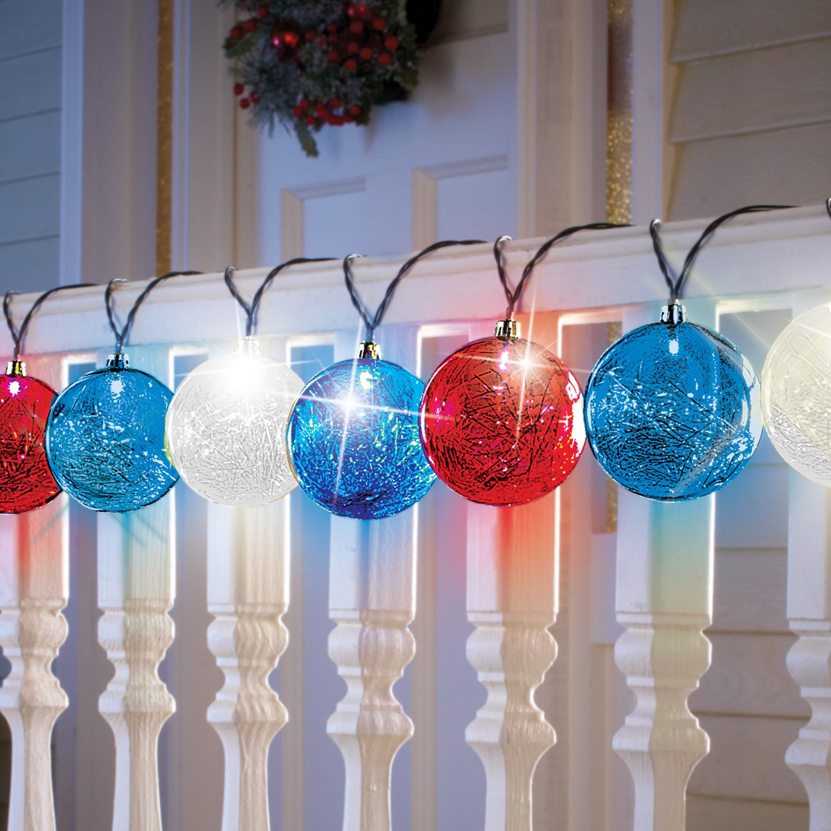 Tinsel Solar Globe String Lights Collections Etc.