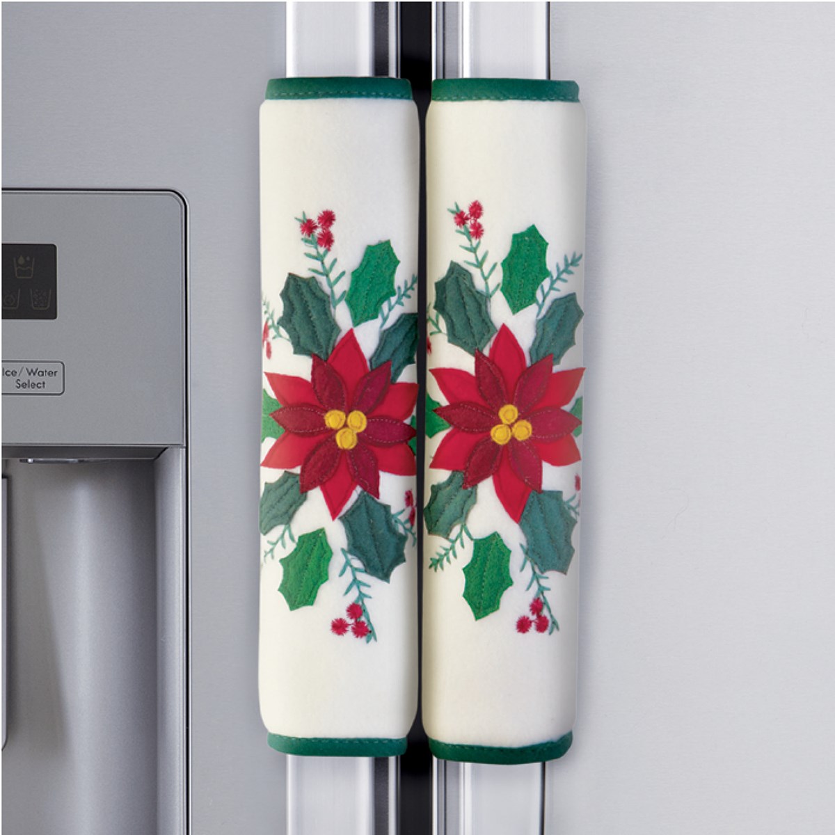 Poinsettia Appliance Handle Covers Set of 3 Collections Etc.