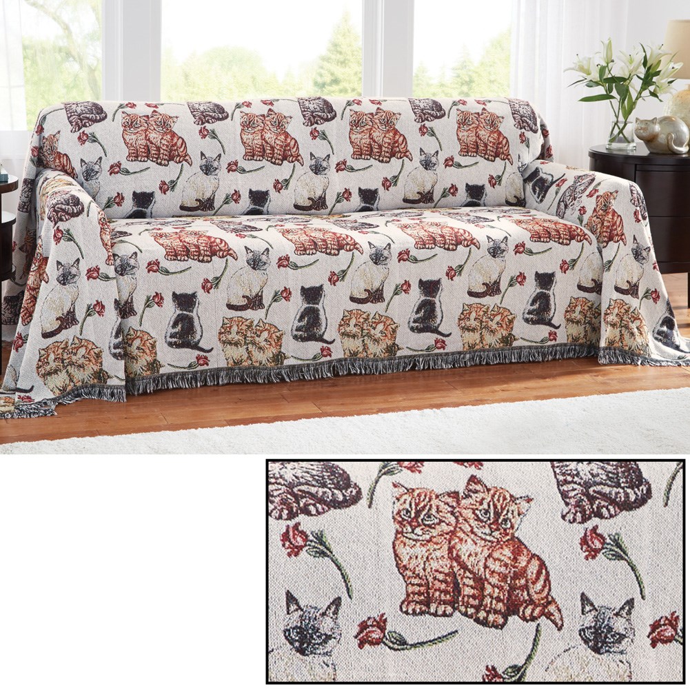 Cat Tapestry Sofa Furniture Cover Collections Etc.