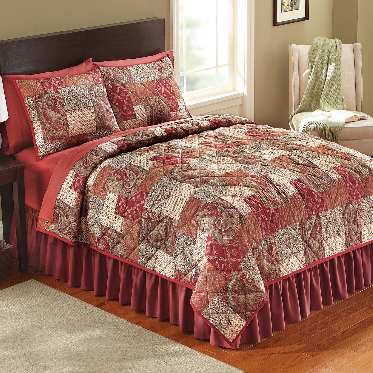 Paisley Floral Patchwork Quilt Collections Etc.