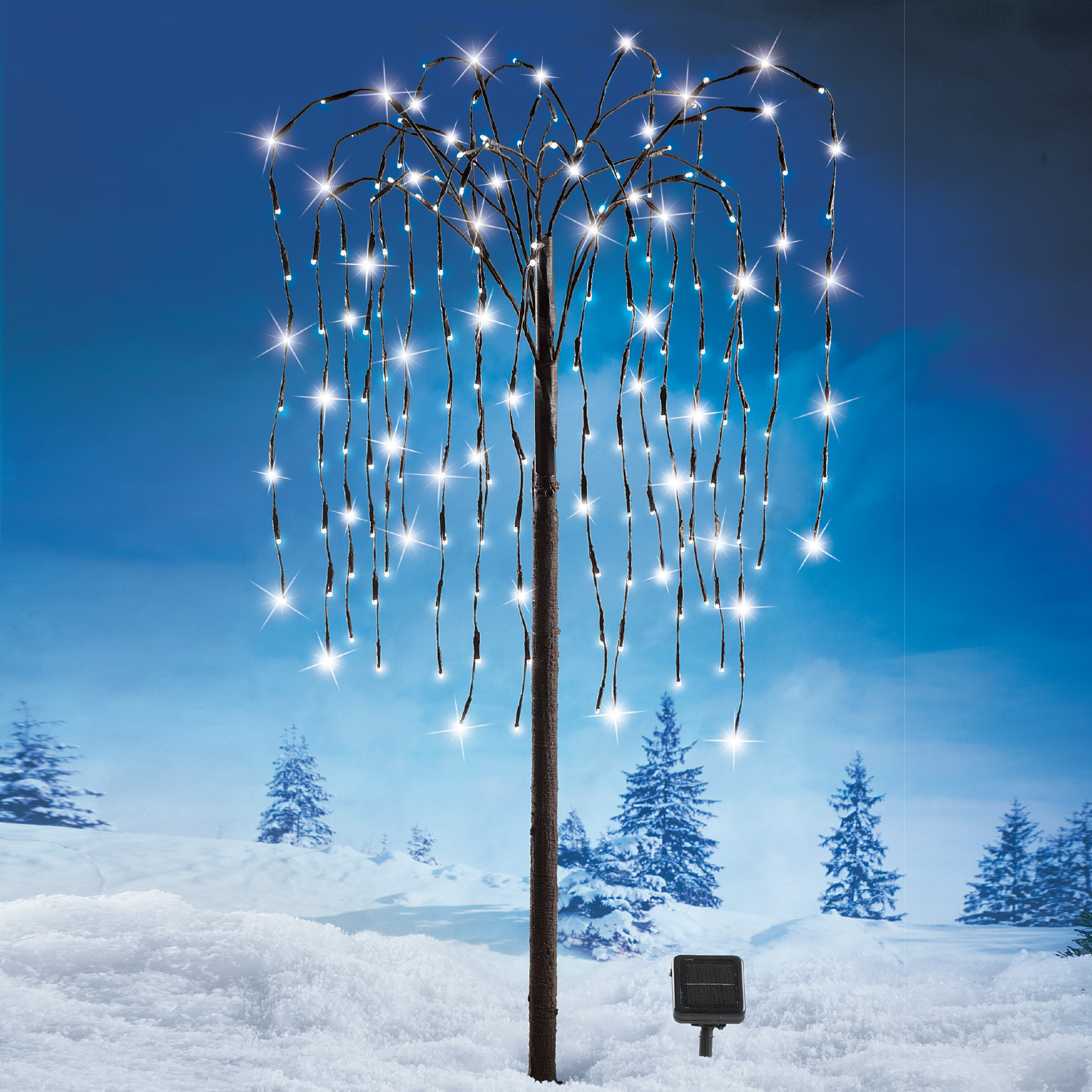 Willow Tree Outdoor Decoration with Solar Lights eBay