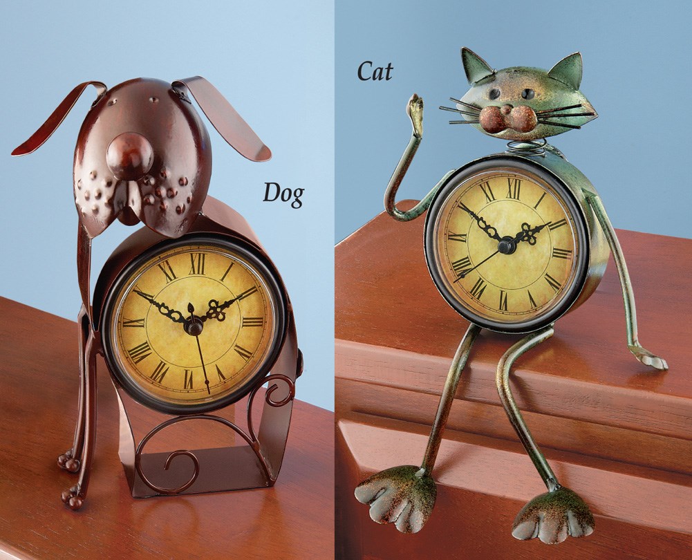 Metal Animal Clocks Collections Etc.