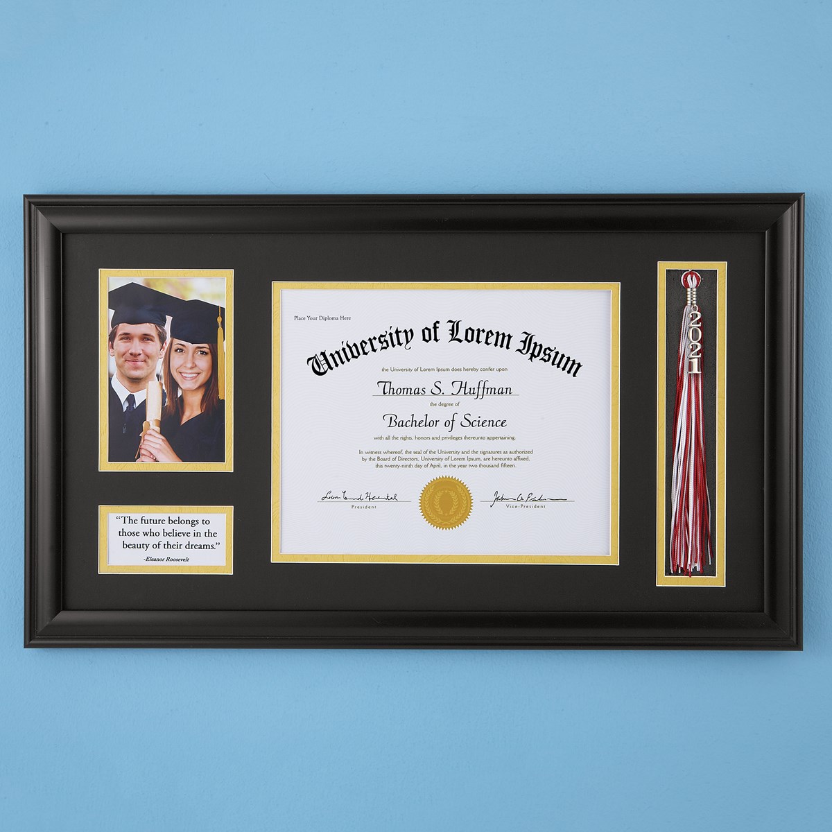 Graduation Photo and Diploma Keepsake Frame Collections Etc.