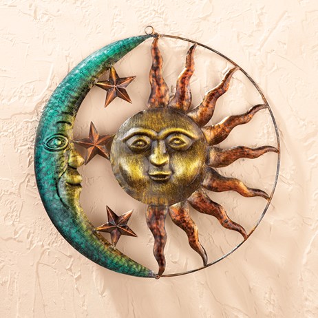 Sun And Moon Metal Wall Art Collections Etc - Copper Sun Moon Wall Art Sun And Moon Metal Wall Art Collections Etc - Copper Sun Moon Wall Art