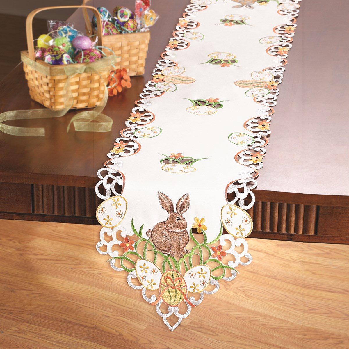 Easter Bunny and Eggs Table Linens Collections Etc.