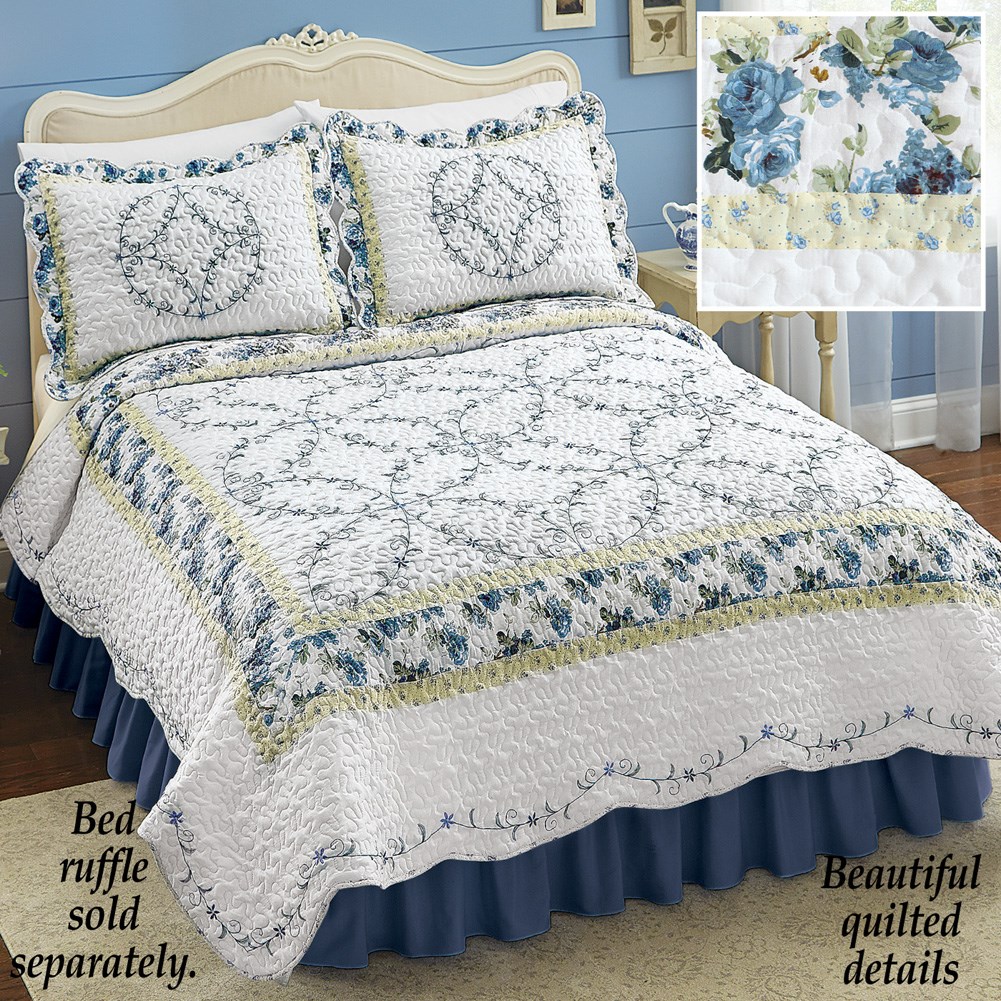 Josephine Floral Quilt Bedspread Collections Etc.