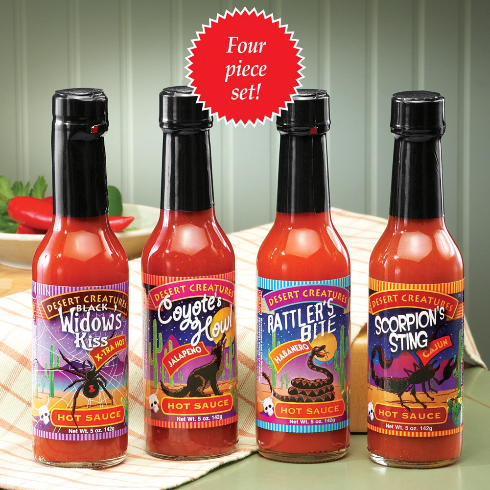 Desert Creatures Hot Sauce Sample Pack 4pc Collections Etc.