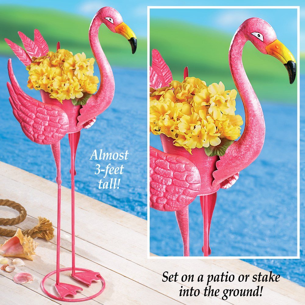 pink flamingo garden planter collections etc where to buy pink christmas lights