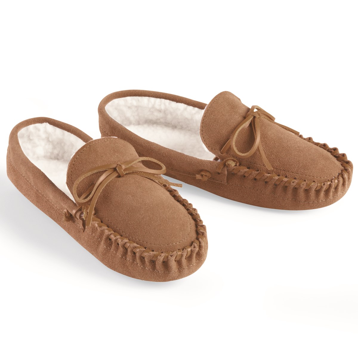 unlined moccasin slippers