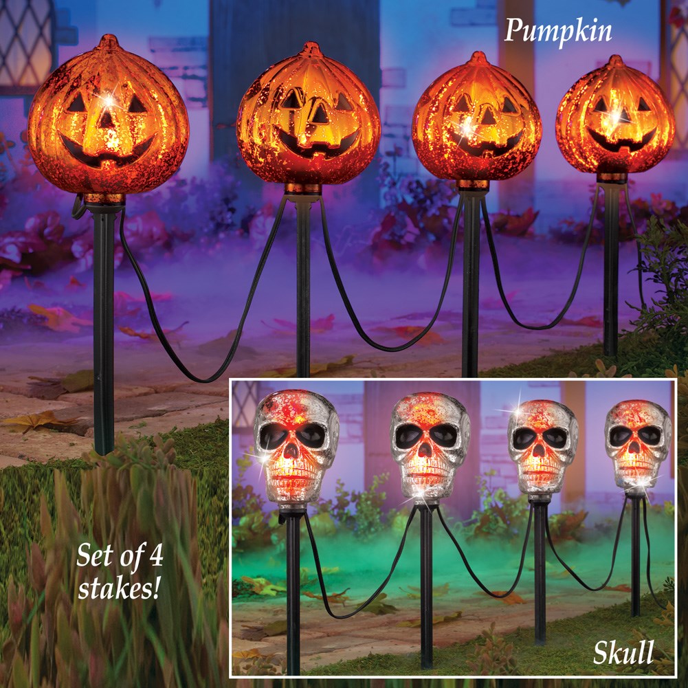 Lighted Halloween Yard Stakes Collections Etc.