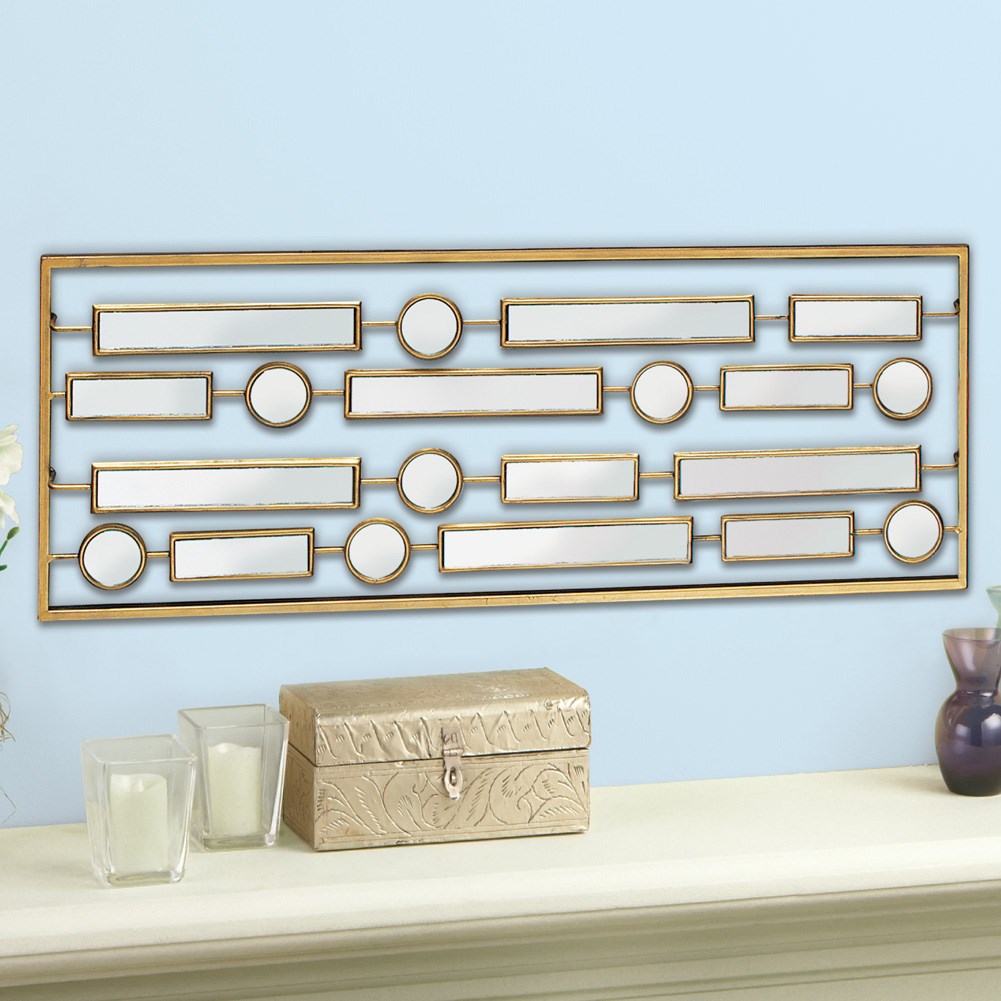 Rectangles Mirror Panel Wall Art Collections Etc