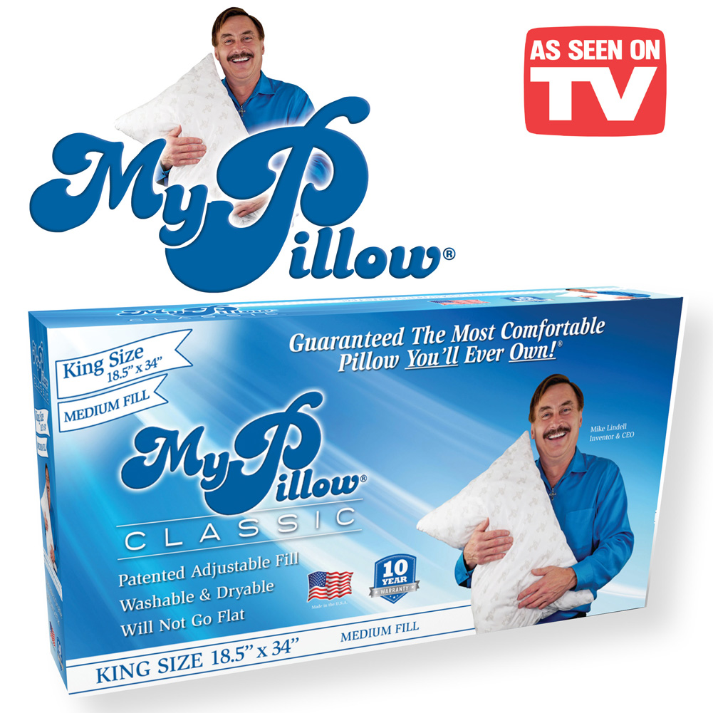 My Pillow Classic Patented Interlocking Fill Pillow Queen