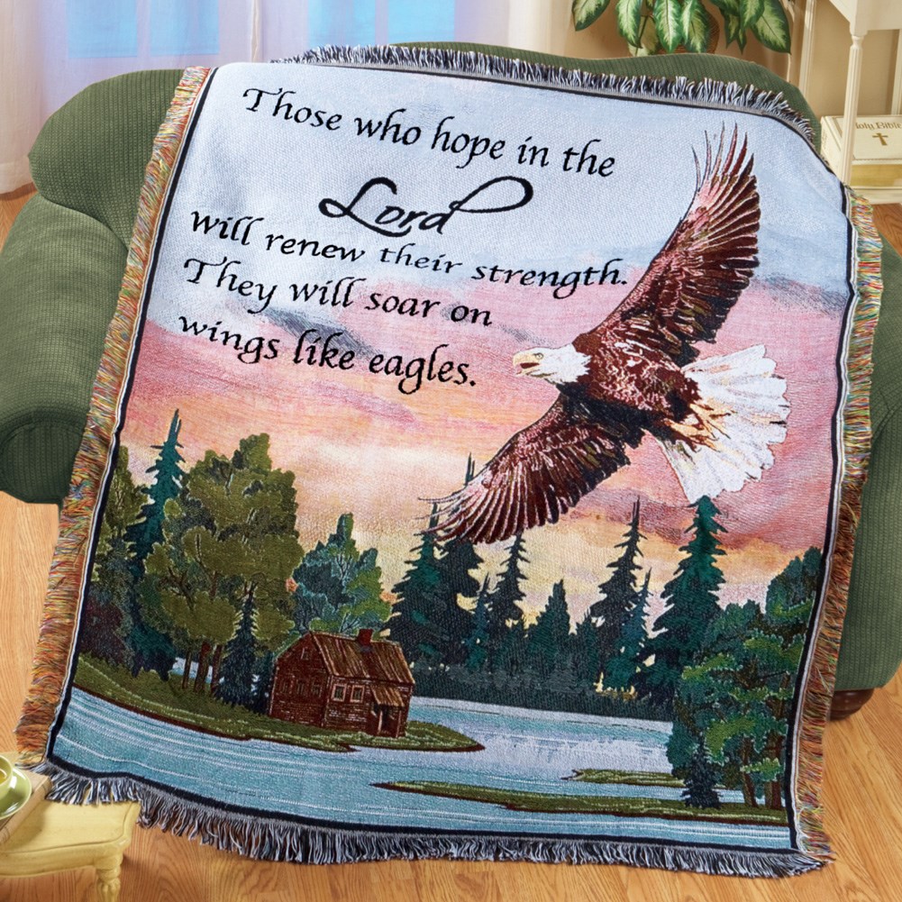 Hope in the Lord Inspirational Tapestry Throw Collections Etc.