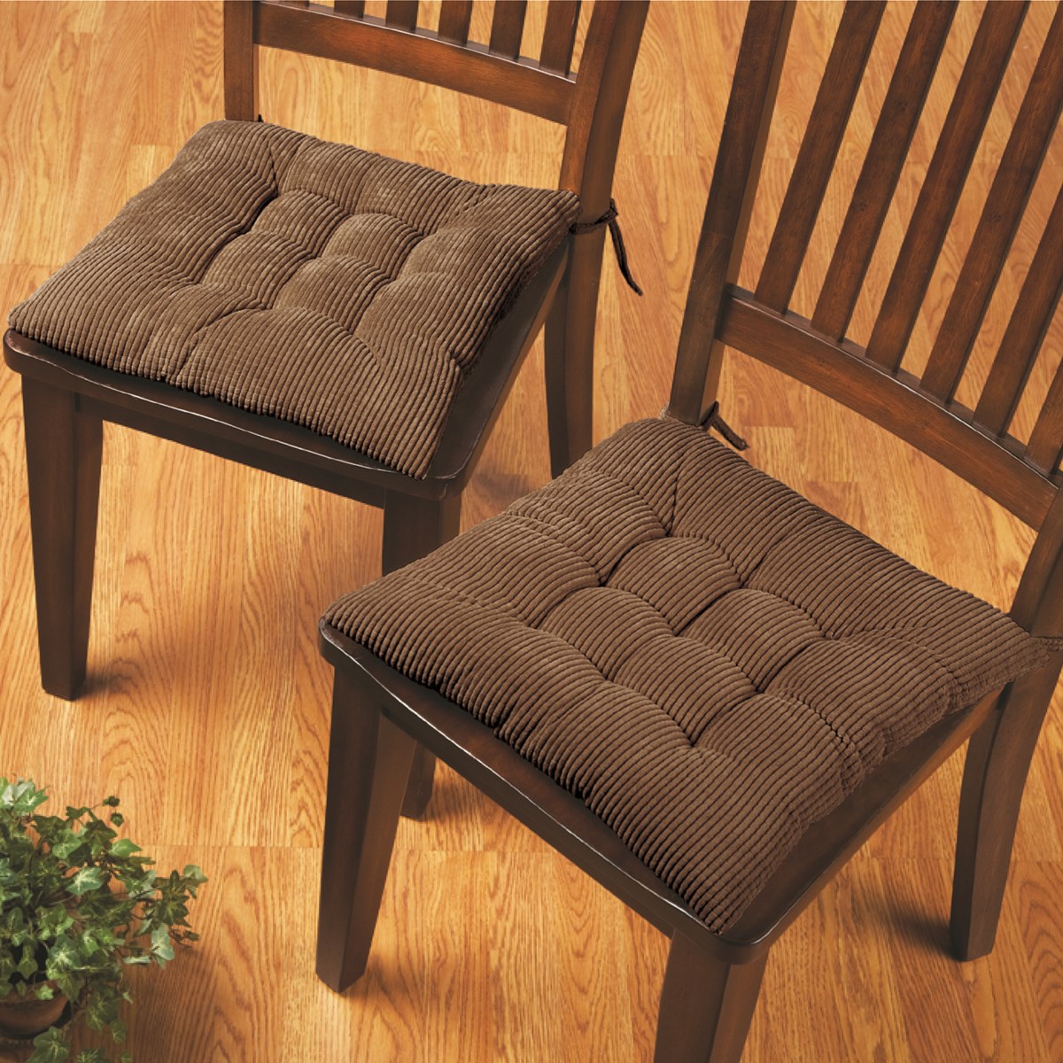 Corduroy Chair Cushion Pads Set of 2 Collections Etc.