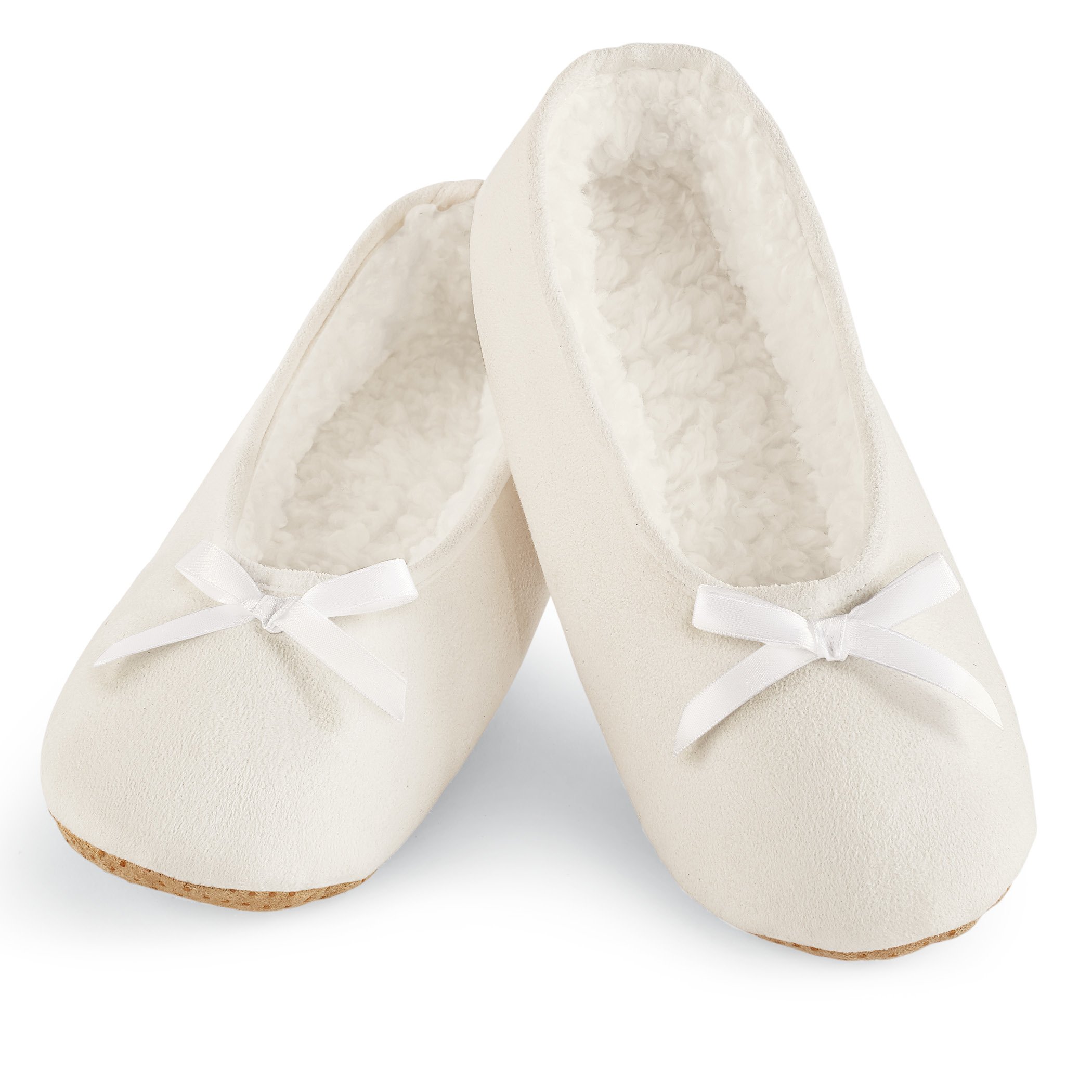 Pantofole ballerine comode in finta pelle scamosciata - Foto 15 di 15