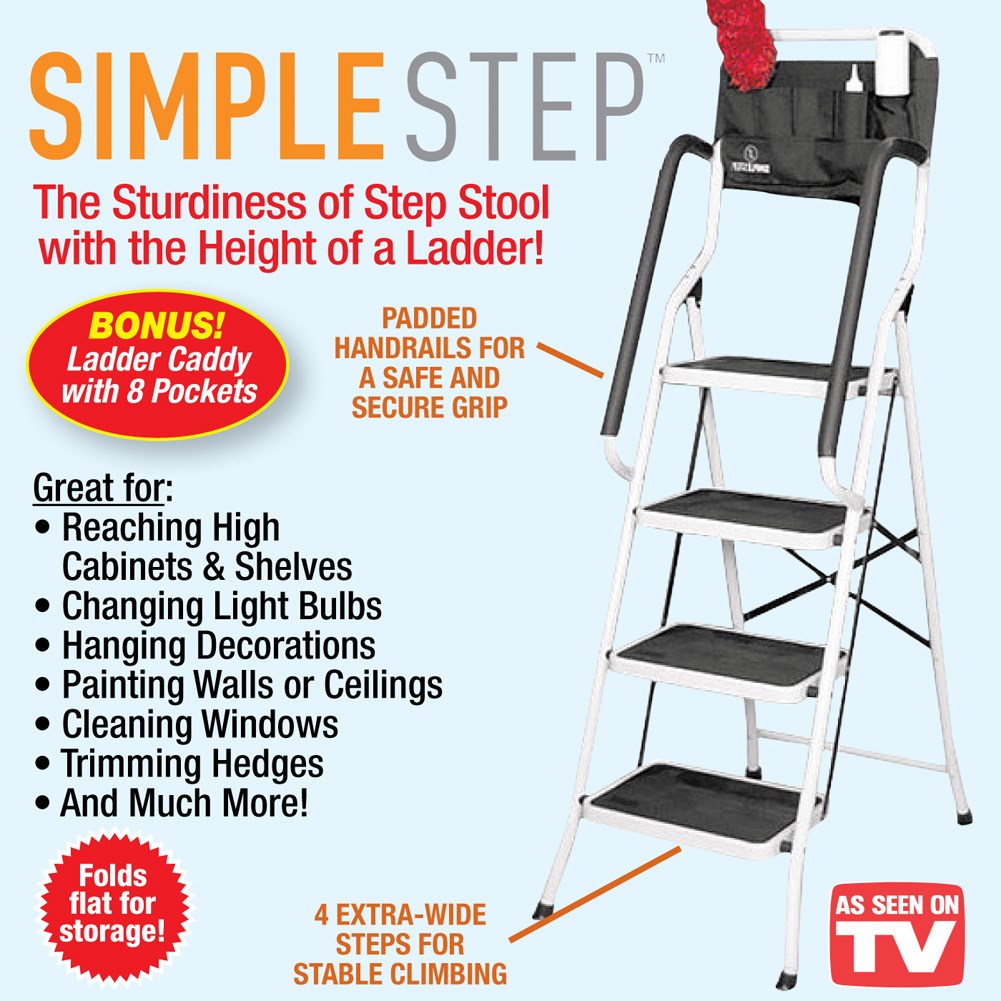 Simple Step Ladder with Caddy Collections Etc.