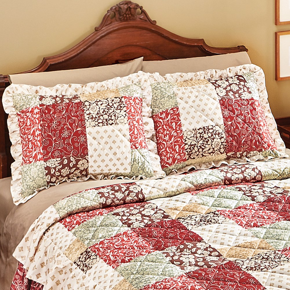 Worthington Patchwork Ruffled Pillow Sham Collections Etc.