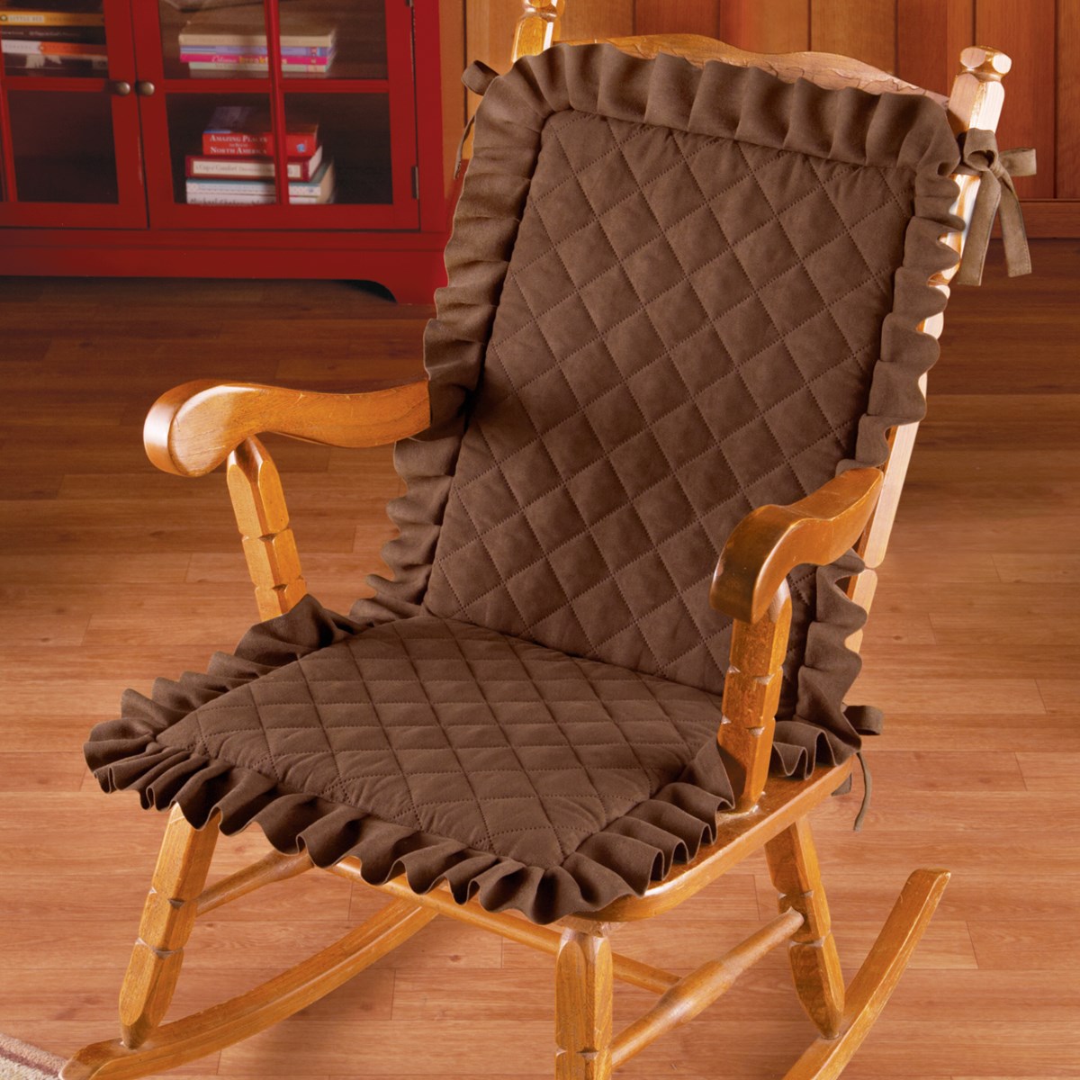 Faux Suede Quilted Chair Cushion Collections Etc.