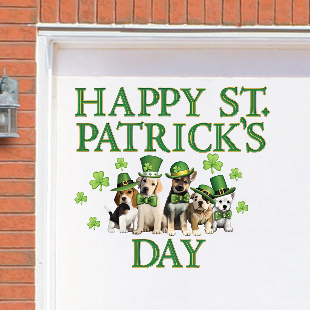 St Patrick S Day Dogs Garage Door Magnets Decoration Collections Etc