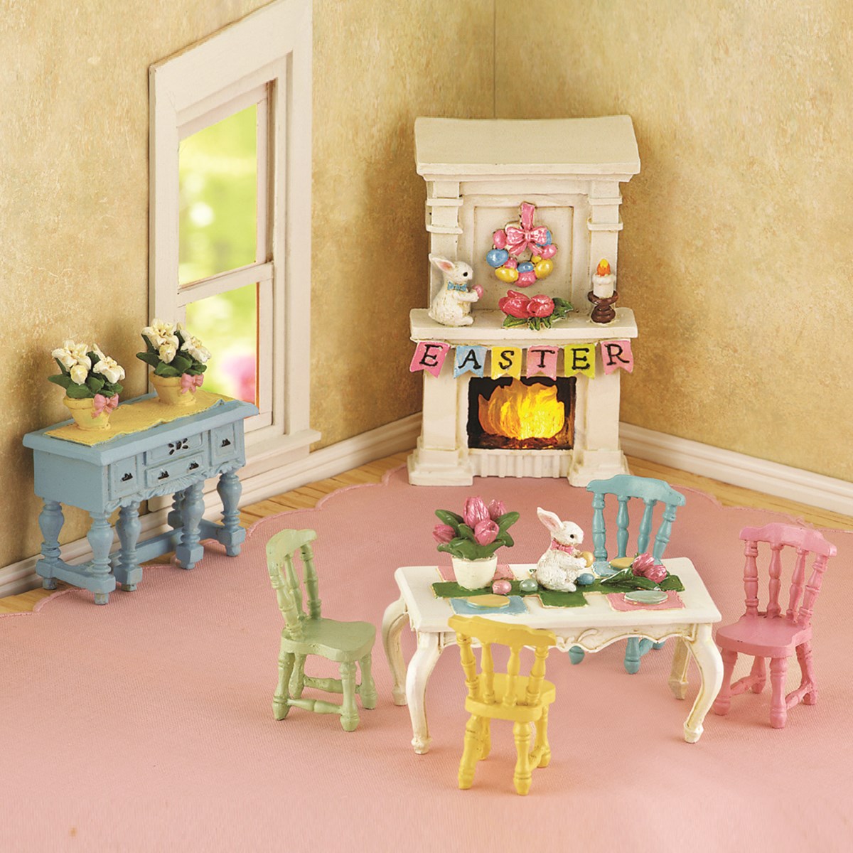 Miniature Easter Dining Room Set Collections Etc.
