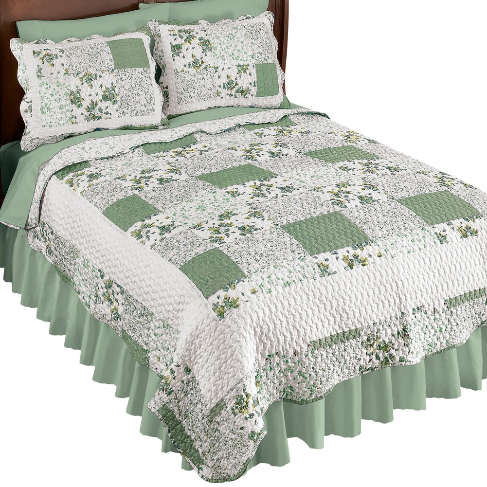 Hadley Floral Patchwork Reversible Lightweight Quilt - Picture 11 of 13