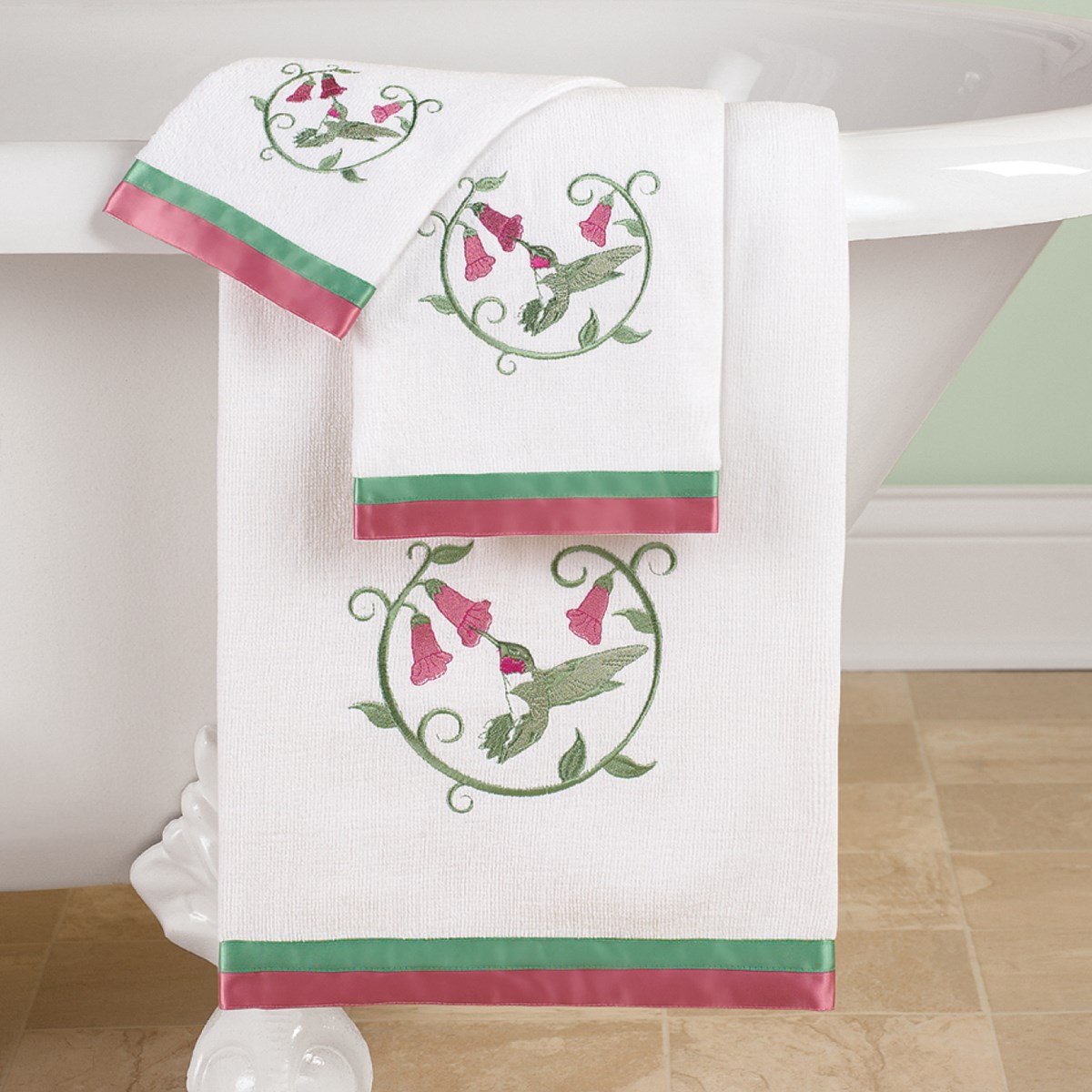 Garden Bliss Hummingbird Towel Set Collections Etc.