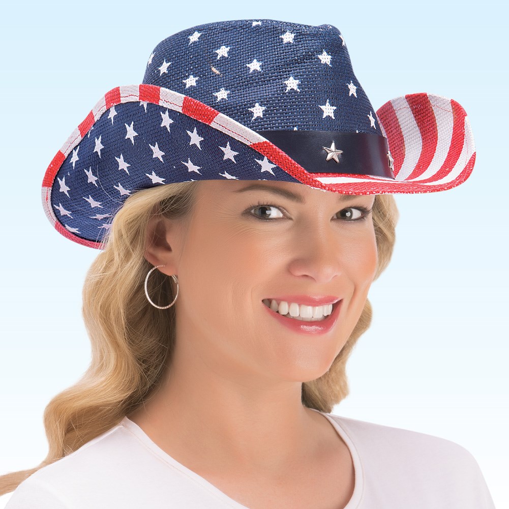 Patriotic Stars and Stripes Cowboy Hat Collections Etc.