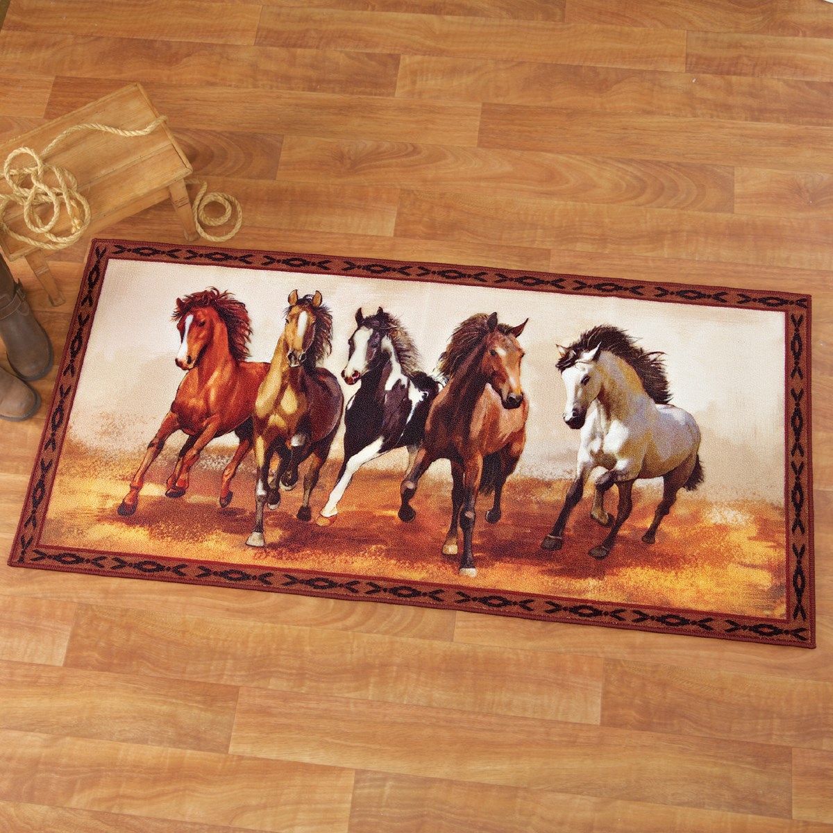 Western Galloping Horse Rug Collections Etc.