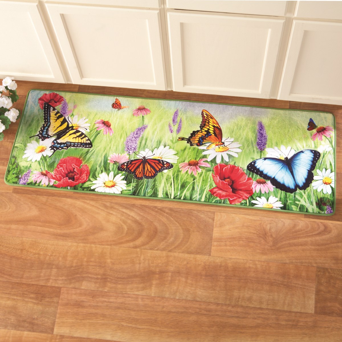 Butterfly Flower Garden Mat Collections Etc.