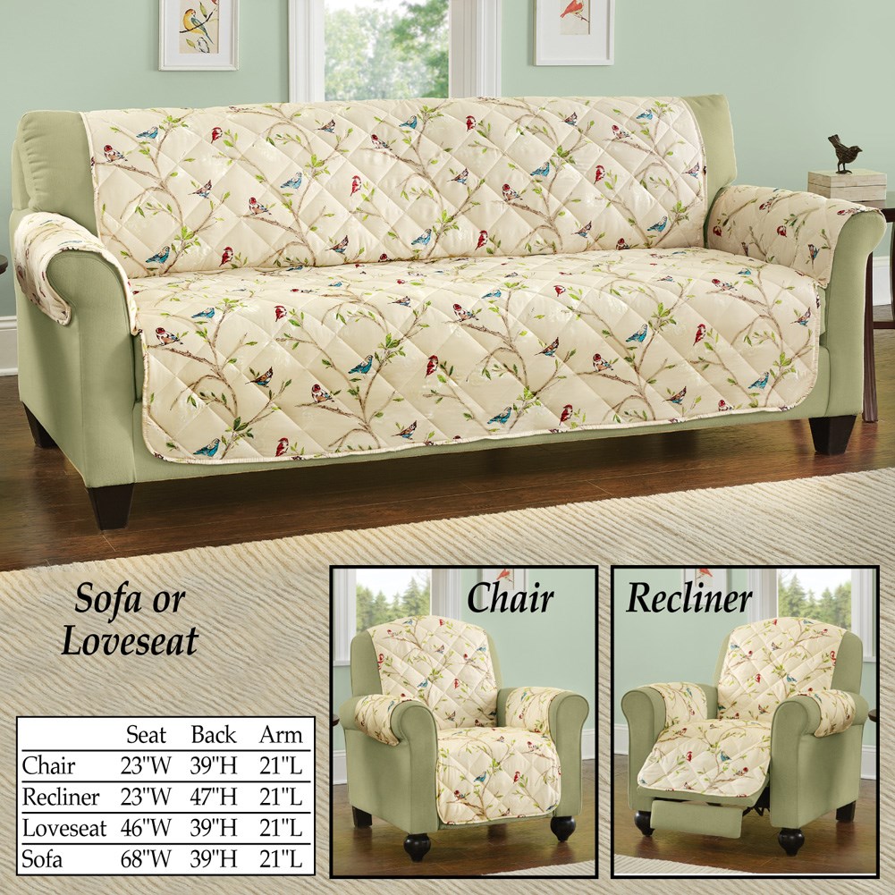 Songbird Quilted Furniture Cover Protector Collections Etc.