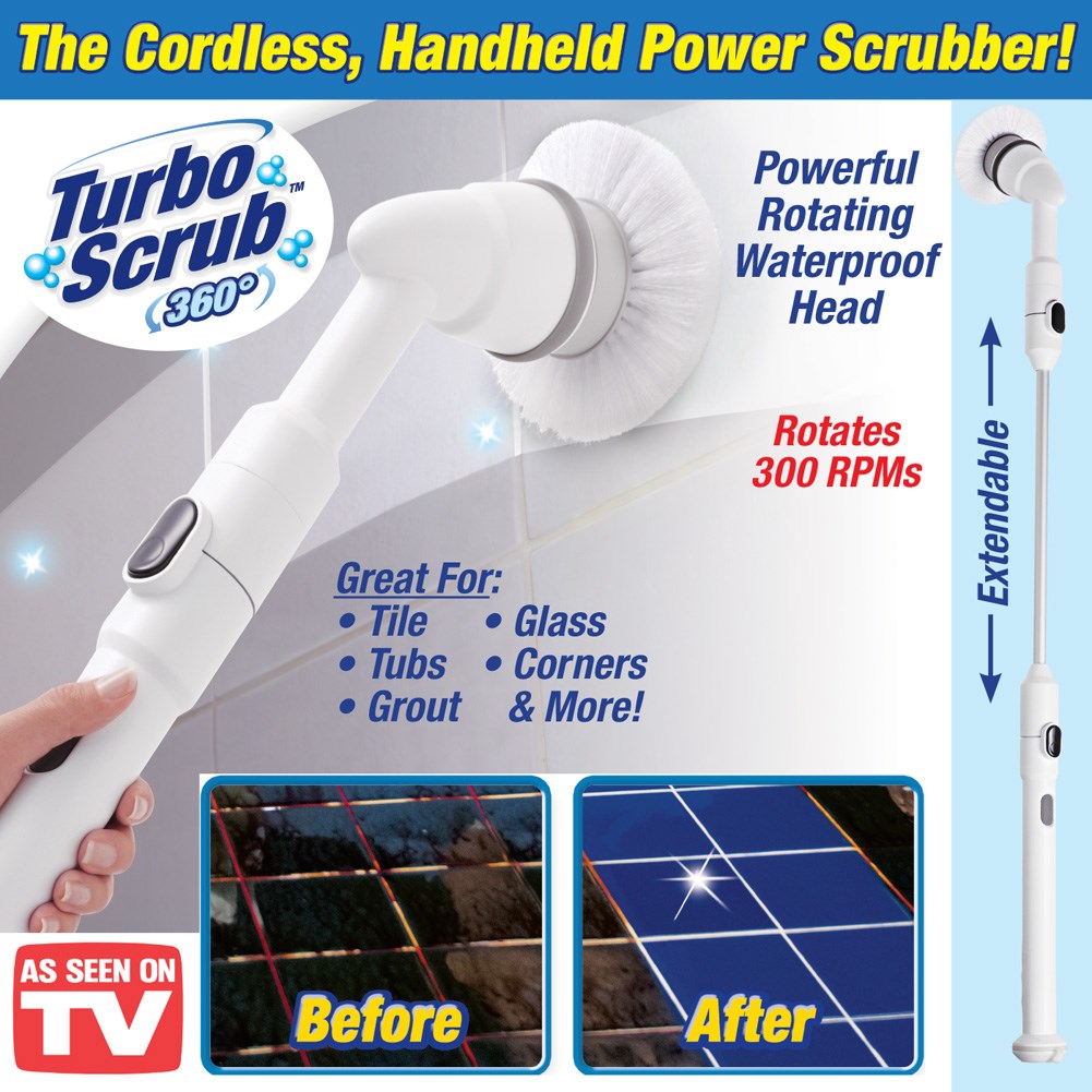 Turbo Scrub 360 Cordless Cleaning Brush Collections Etc.