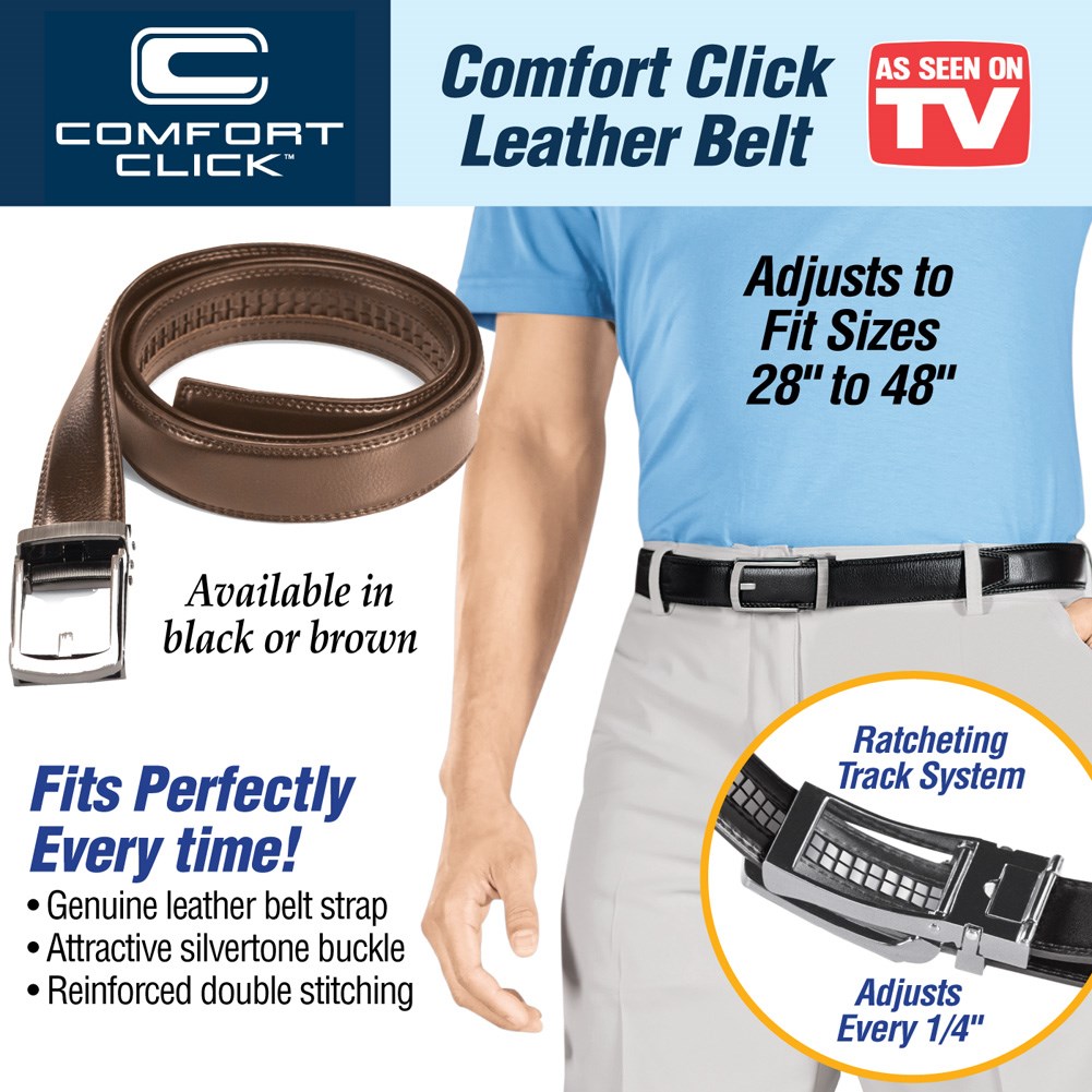 Comfort Click Adjustable Leather Belt Collections Etc.